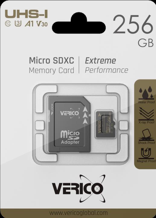 Produktbild Verico 256GB microSD C10 UHS-1 Speicherkarte ( inkl. Adapter ) (256 GB, microSDXC, U1, UHS-I)