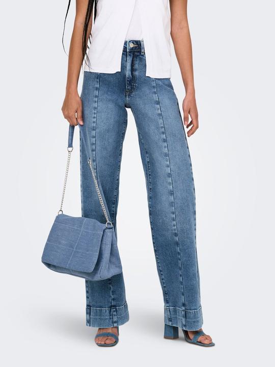 Actual product image Only ONLJUICY Hohe Taille Weiter Beinschnitt Jeans Jeans mit weitem Bein (W30/L32)