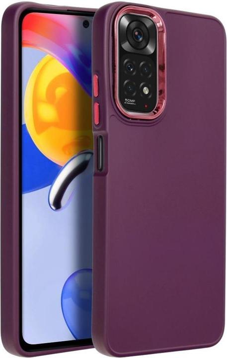 Actual product image OEM Back panel cover FRAME Case for XIAOMI Redmi Note 11 / 11S purple (Xiaomi Redmi Note 11, Oppo A11s)