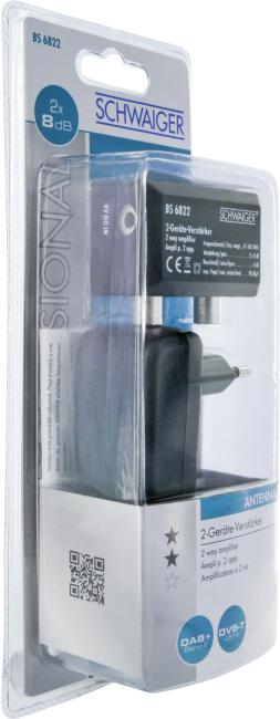Immagine prodotto Schwaiger Amplificatore a due unità 8 dB / argento (Amplificatore)
