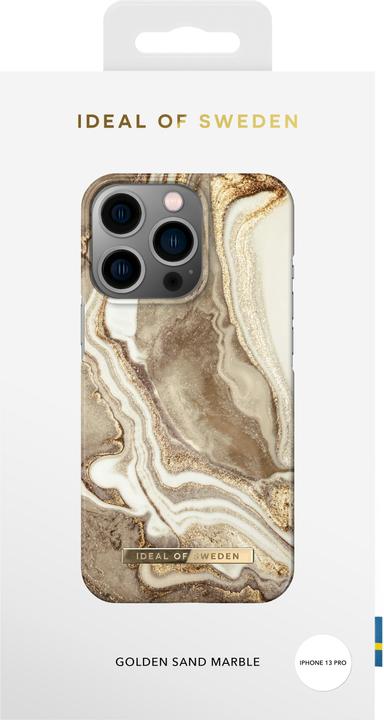 Actual product image iDeal Of Sweden Designer Hard Cover Golden Sand Marble (Apple iPhone 13 Pro)