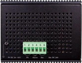 Actual product image Planet Industrial Solar Power 5-Port Managed Switch 4-Port (5 Ports)