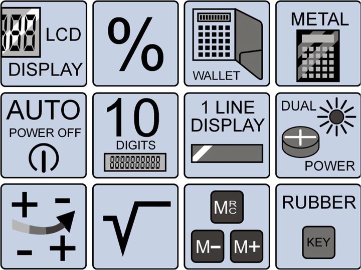 Produktbild Olympia Taschenrechner Modell LCD 1110 (Batterien, Solarzellen)
