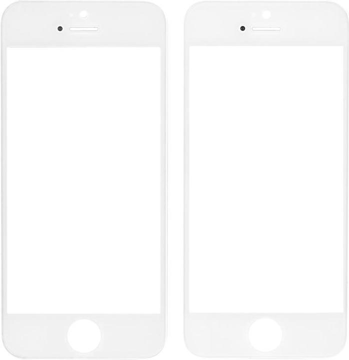 Actual product image OEM Display glass for iPhone 5 / 5s white (Display, iphone 5, iPhone 5S)