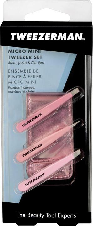 Actual product image Tweezerman Micro Mini Tweezers Set Pink