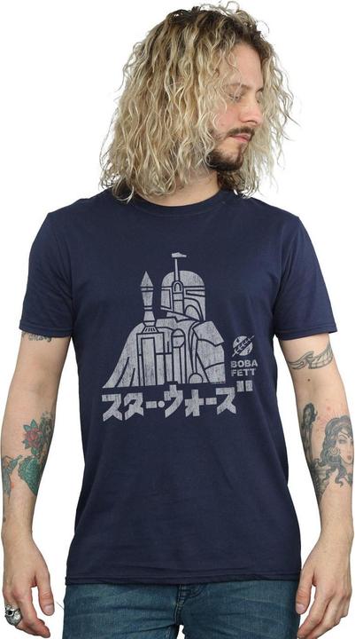 Immagine prodotto Star Wars Kanji Boba Fett Maglietta Uomo (4XL)