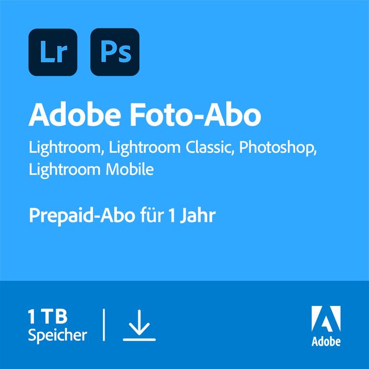Actual product image Adobe Creative Cloud Photography plan (1TB) (1 User, 1 Devices/Users, 12 months)