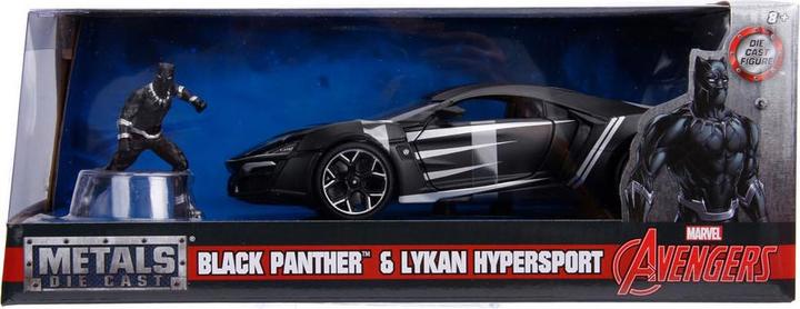 Image du produit Jada Avengers Black Panther avec voiture 1:24