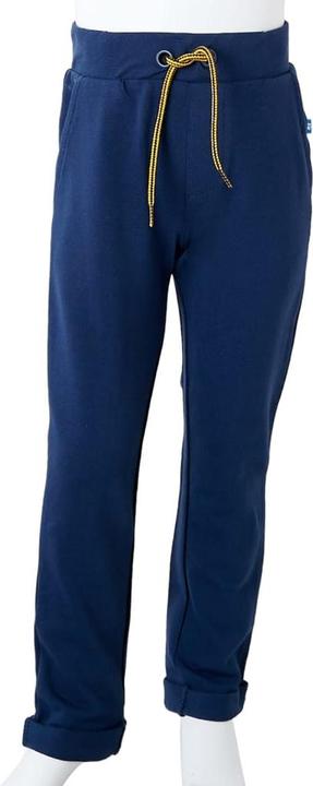 Actual product image VidaXL Children's trousers with drawstring navy blue 116,Material: 95 (116)