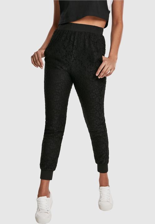 Image du produit Urban Classics Pantalon de jogging en jersey de dentelle pour dames (M)