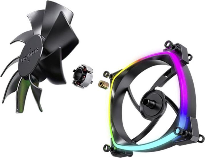 Immagine prodotto Montech Ventola AX120 PWM ARGB - 120 mm, nera (120 mm, 1 x)