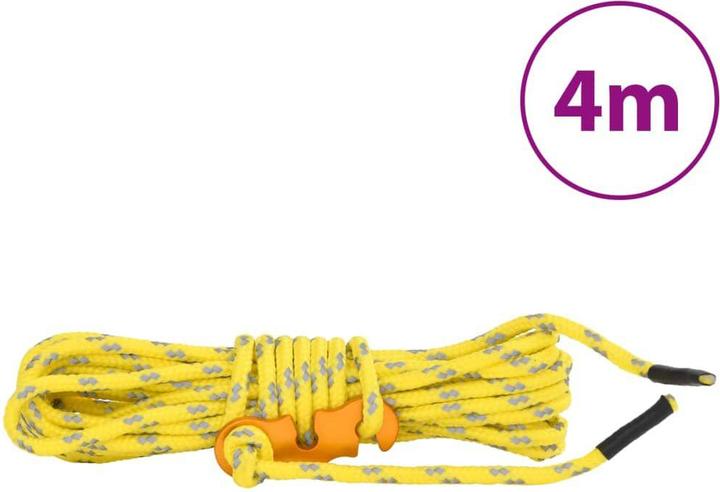 Image du produit VidaXL Cordes de tente avec tendeurs de corde 8 pcs. Réflectif 4 m 4 mm
