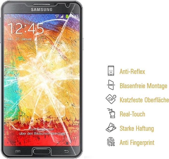 Produktbild Protectorking 3x Panzerfolie Anti-Shock matt entspiegelt (3 Stück, Samsung Galaxy Note 3)