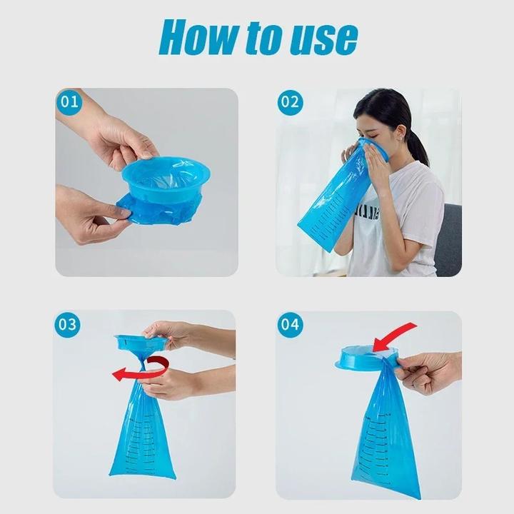 Actual product image ASMI Disposable barf bags (10 x, 1 l)