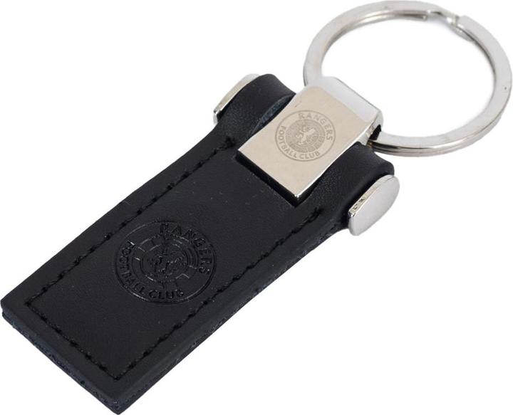 Actual product image Rangers FC Crest Leather Keyring