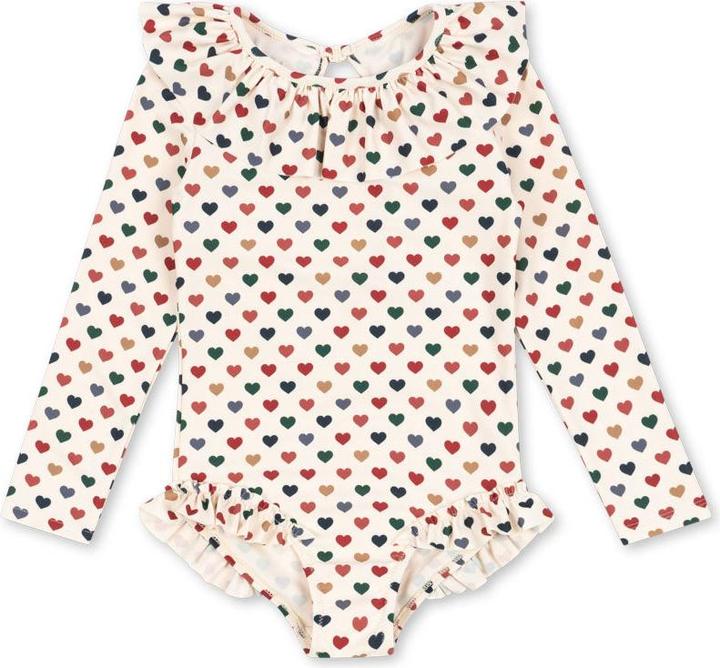 Produktbild Konges Slojd Manuca LangarmBadeanzug Coeur Coloré (74)