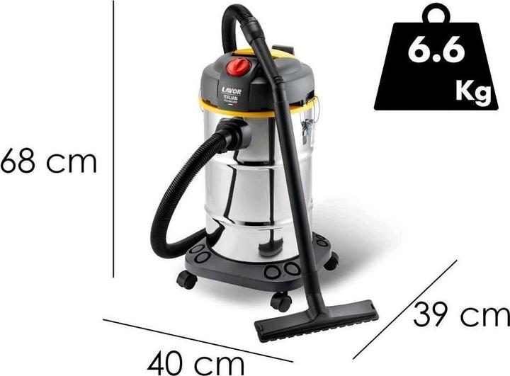 Actual product image Lavor PRO 8.253.0024 canister hoover 30 L Cylinder Dry and wet 1600 W Dust bag (Dry vacuum cleaner)