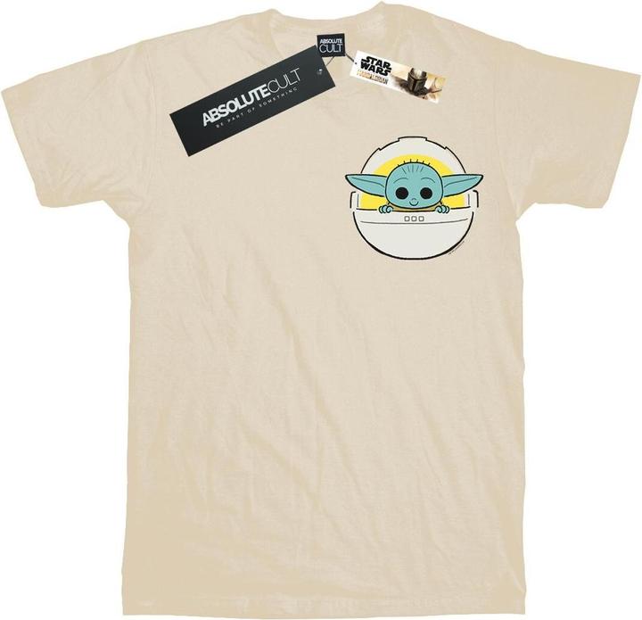 Star Wars The Mandalorian The Child Basket Breast Print TShirt (XL)