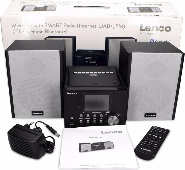 Image du produit Lenco MC-250 (Bluetooth, Lecteur de CD, 1x 12 W)