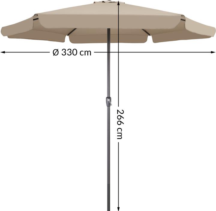 Produktbild Kingsleeve Sonnenschirm 3,3m (3.30 m)