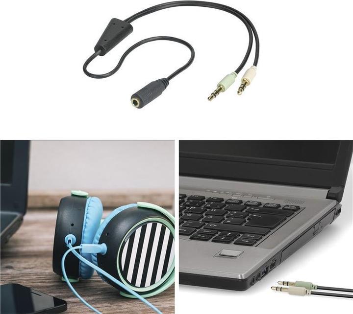 Immagine prodotto MicroConnect Audio-Adapter (0.40 m, Connettore da 3,5 mm (AUX))