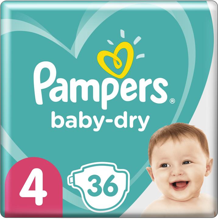 Produktbild Pampers Windeln (Gr. 4, Tragepack, 36 Stück)