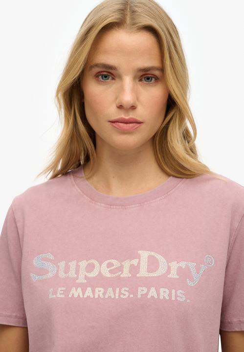 Actual product image Superdry Venue Metallic Relaxed Tee (10)