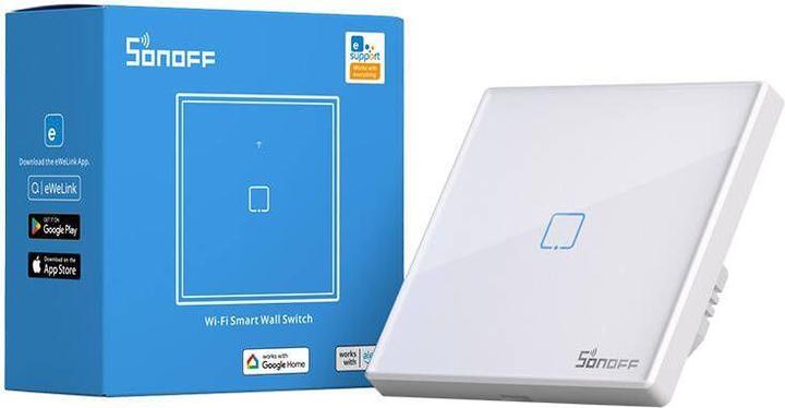 Actual product image Sonoff Smart Switch WiFi + RF 433 T2 EU TX (1-channel) updated