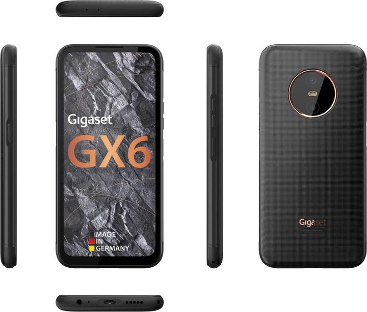 Image du produit Gigaset GX6 PRO (128 Go, Noir, 6.60", SIM + eSIM, 50 Mpx, 5G)
