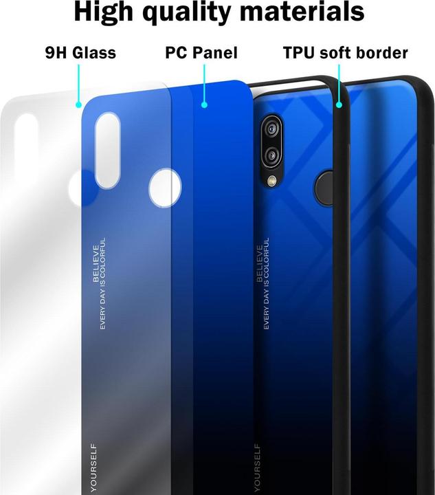 Immagine prodotto Cadorabo Copertura in vetro TPU 2 colori (Huawei Nova 3E)