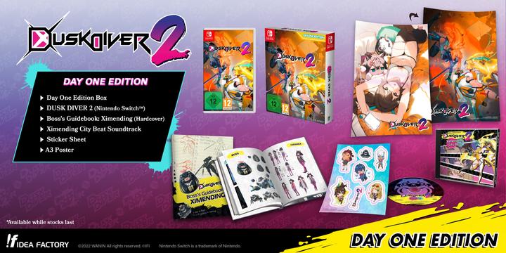 Actual product image Idea Factory Dusk Diver 2 - Day 1 Edition (Switch, Switch Lite, Switch OLED, EN, FR)