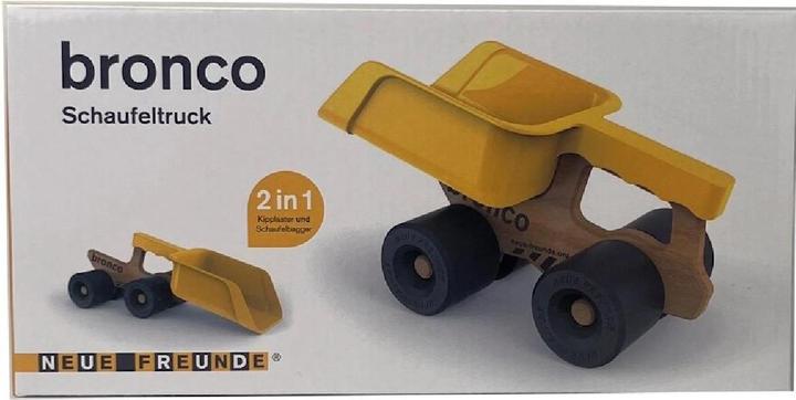 Image du produit Neue Freunde Bronco - Camion pelle en bois avec pelle amovible pour enfants