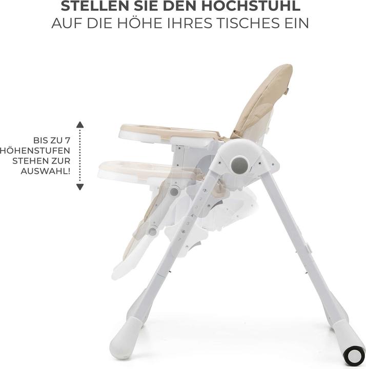 Produktbild KinderKraft high chair TUMMIE BEIGE (Hochstuhl)