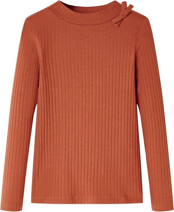 VidaXL Kinder-Langarmshirt Cognac 116,Material: 95 % Baumwolle. 5 (116)