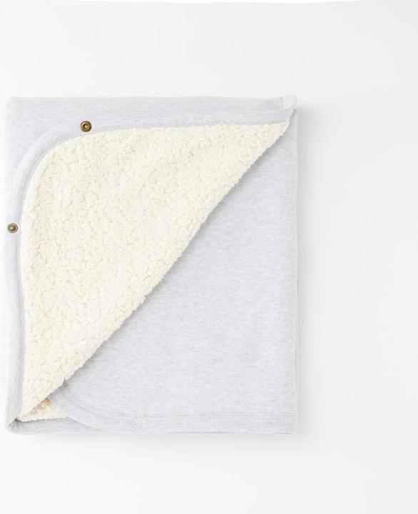Actual product image Cloby Teddy Blanket Blanket Grey (95 x 75 cm)