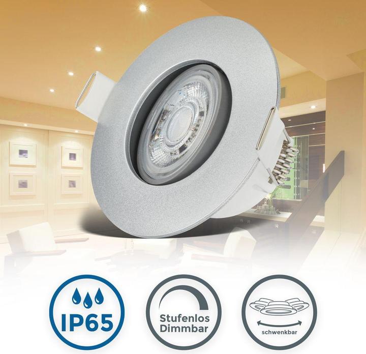 Actual product image B.K.Licht LED recessed lights (480 lm)