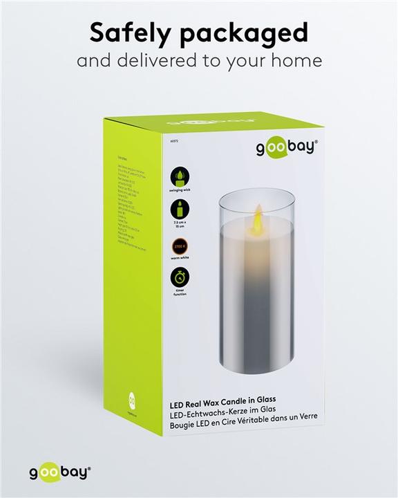 Produktbild Goobay LED-Echtwachs-Kerze (1 x)