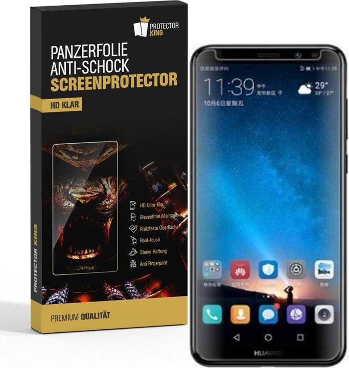 Produktbild Protectorking 4x Panzerfolie Anti-Shock HD Klar (4 Stück, Huawei Mate 10 Lite)