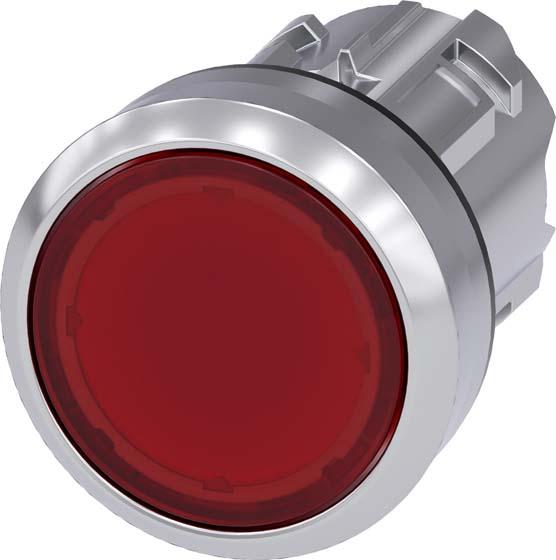 Produktbild Siemens Illuminated pushbutton 22mm red