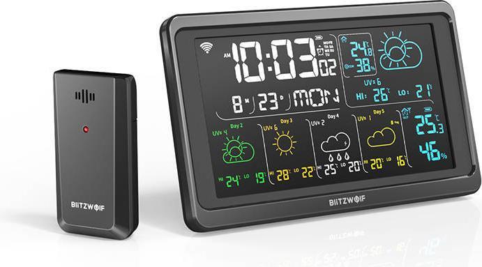 Produktbild BlitzWolf BW-WS04 Smart Wi-Fi Weather Station (black)