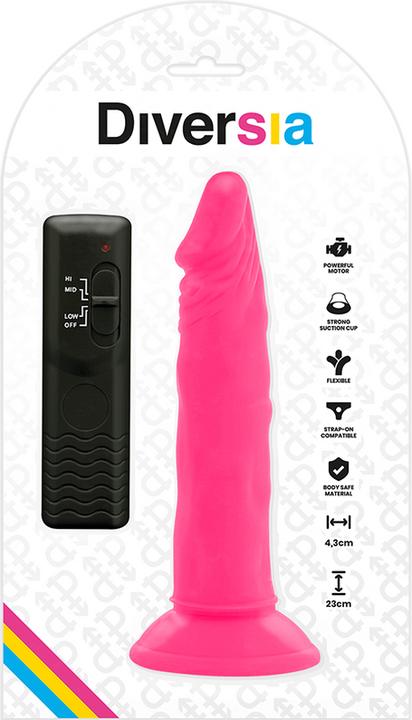 Immagine prodotto Diversia Dildo flessibile con vibrazione e base di aspirazione