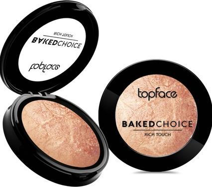 Topface TOPFACE Baked Choice Rich Touch Highlighter wypiekany rozświetlacz 104 6g (Highlighter, 6 g)