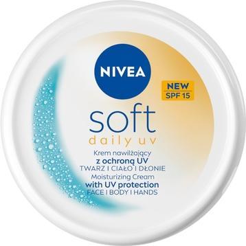Productafbeelding NIVEA Soft Daily Uv Moisturizing Cream With Uv Protection For Face, Body, And Hands Spf15 100ml (100 ml)
