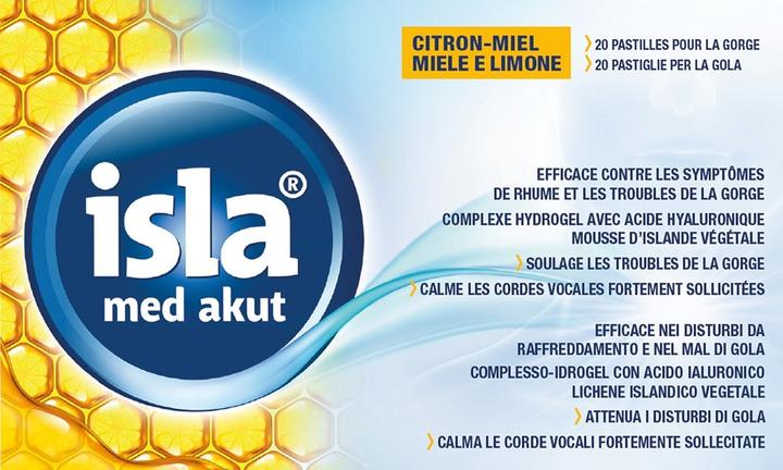 Produktbild Isla Pastillen med akut Zitrus-Honig 20 Stück (20 Stück)