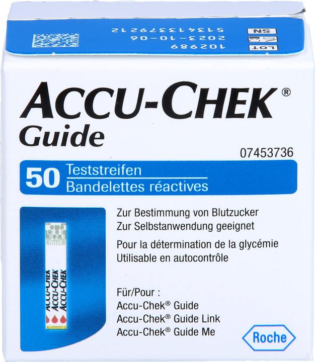 Image du produit Accu-Chek Bandelettes de test Guide (50) (Bandelette réactive)
