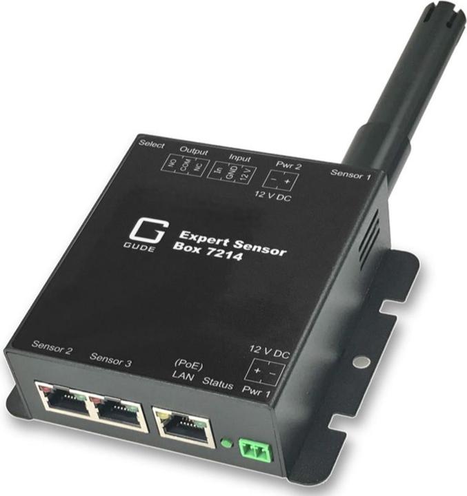 Gude 7214-11 Box sensore Exp.Temp 2xSensorport 1xRel.Out 1xIO In PoE