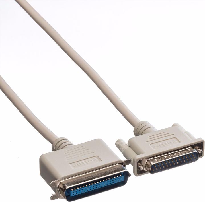 Image du produit Roline Câble de port parallèle connecteur DB25-Centronics36 (1.80 m, Parallèle (imprimante))