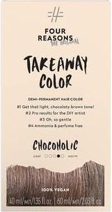 Immagine prodotto Four Reasons Original Takeaway Color Chocoholic 6.35 Castano Caldo Colore Demi-Permanente per Capelli 100% Vegan (Marrone caldo)