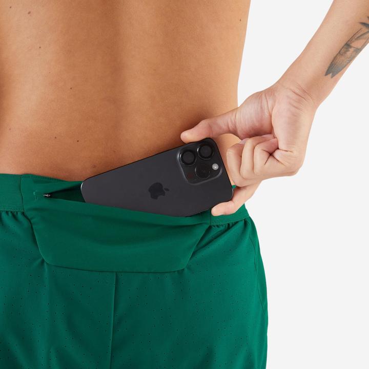 Produktbild Kiprun Men's Running Shorts - Run 500 Comfort - Green (XXL)