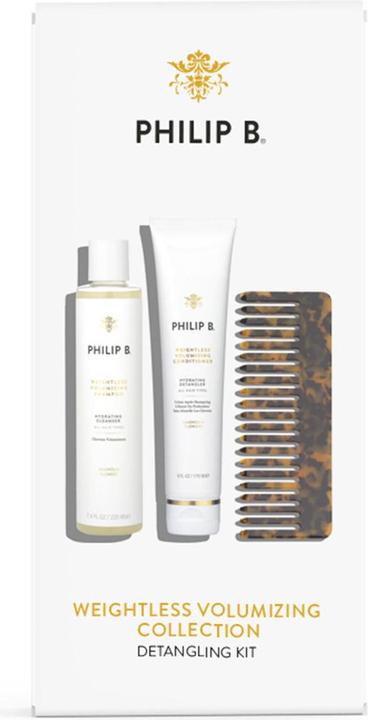Actual product image Philip B. WEIGHTLESS Volumising Detangling Kit (220 ml)